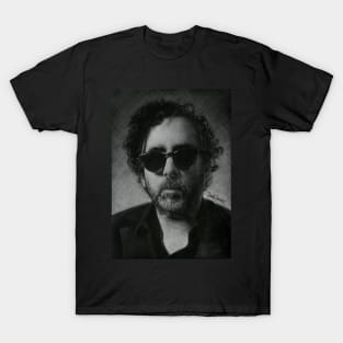 Tim Burton negative drawing T-Shirt